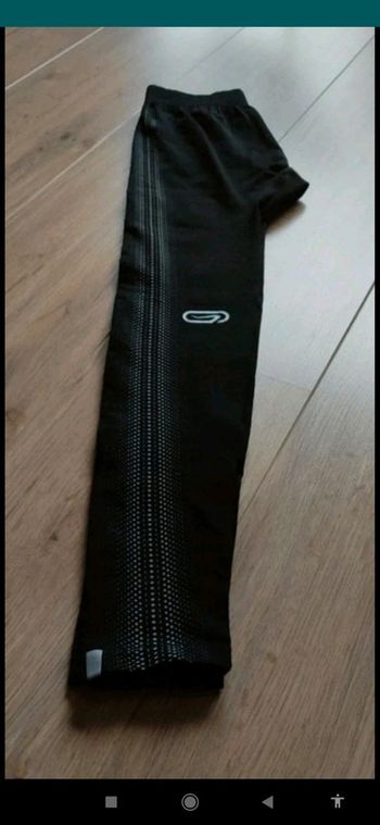 Legging noir 10 ans kalenji avec poche intérieure