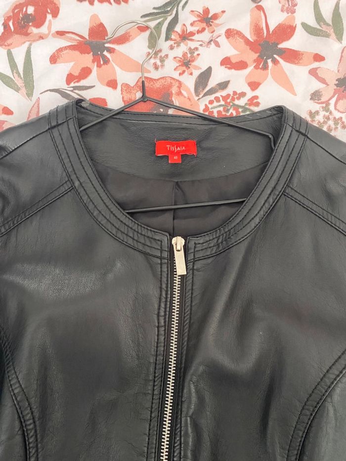 Veste femme en simili cuir - photo numéro 4