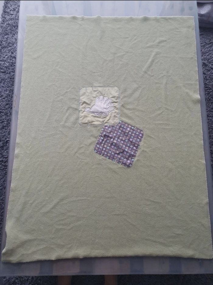 Plaid vert tilleul Bébé 9