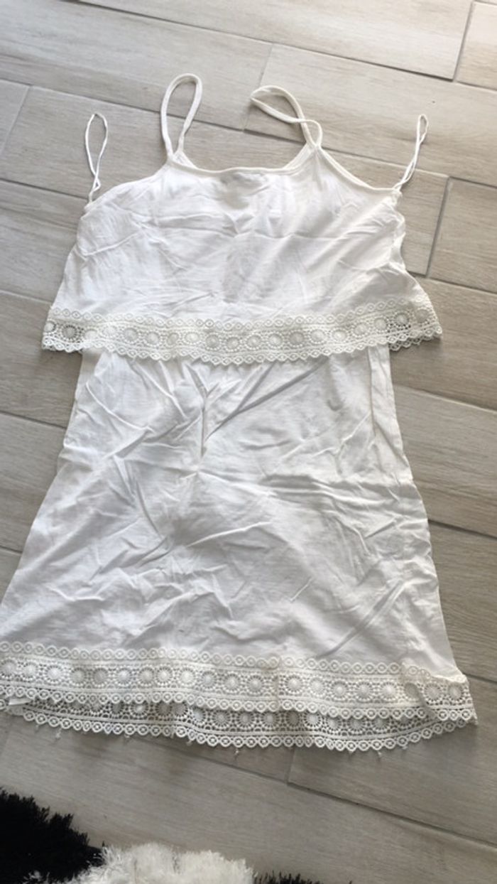 Robe à bretelles couleur écru - photo numéro 5