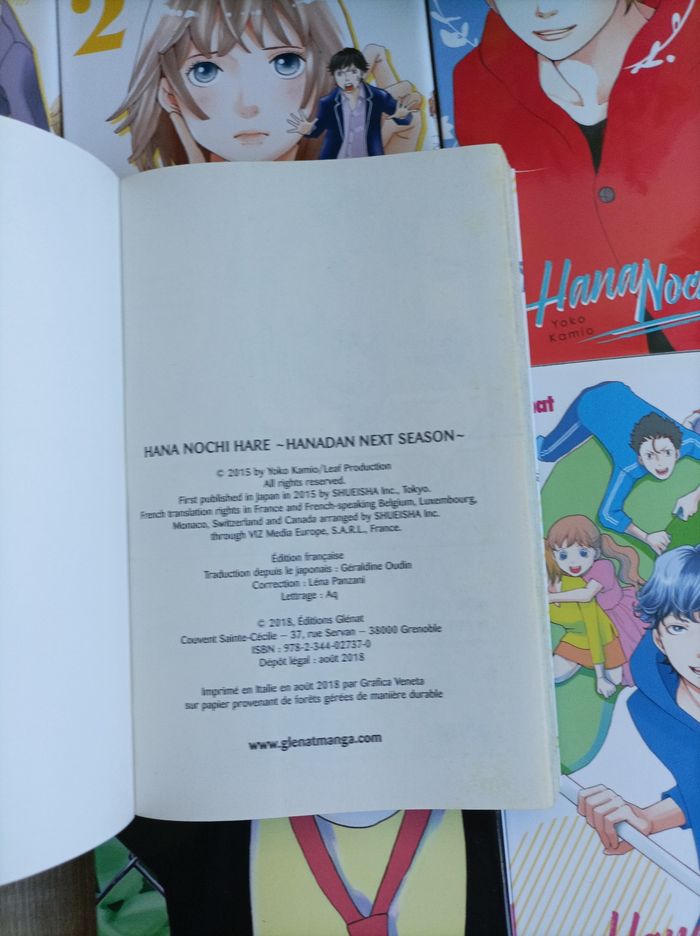 Lot 6 mangas Hana nodu hare numéro 1 à 6 - photo numéro 7