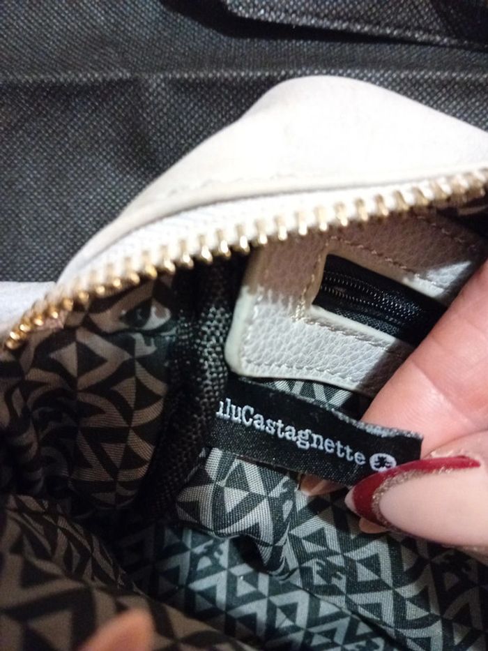Sac Bandouillère Lulu Castagnette Gris Clair - photo numéro 8