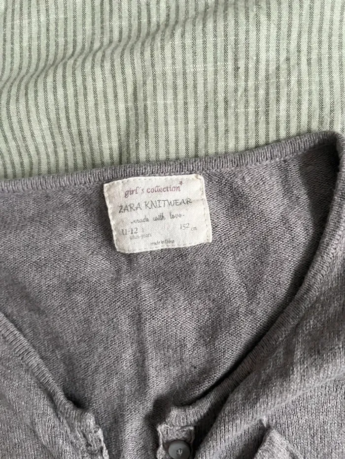 Gilet gris Zara 11 12 - photo numéro 3