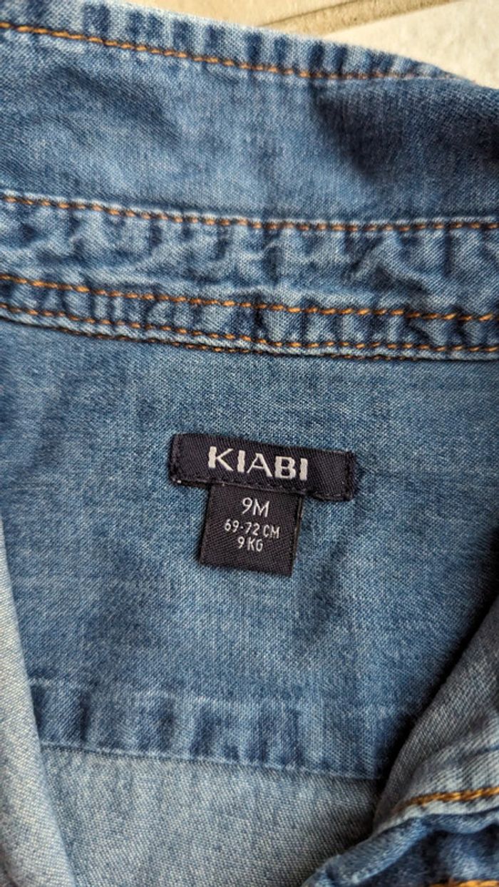 Chemise en jean garçon 9 mois - photo numéro 2
