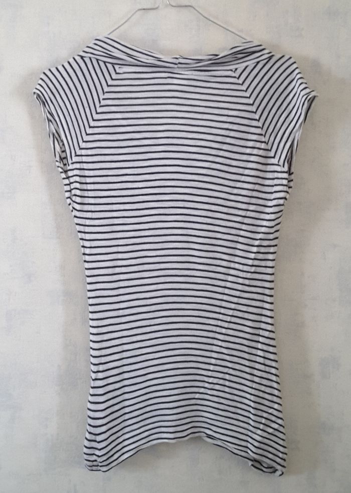 Top rayé noir et blanc – H&M – S - photo numéro 2
