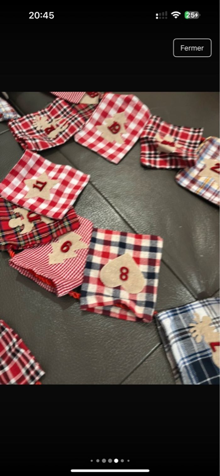 Guirlande calendrier de l’avent à remplir - photo numéro 2