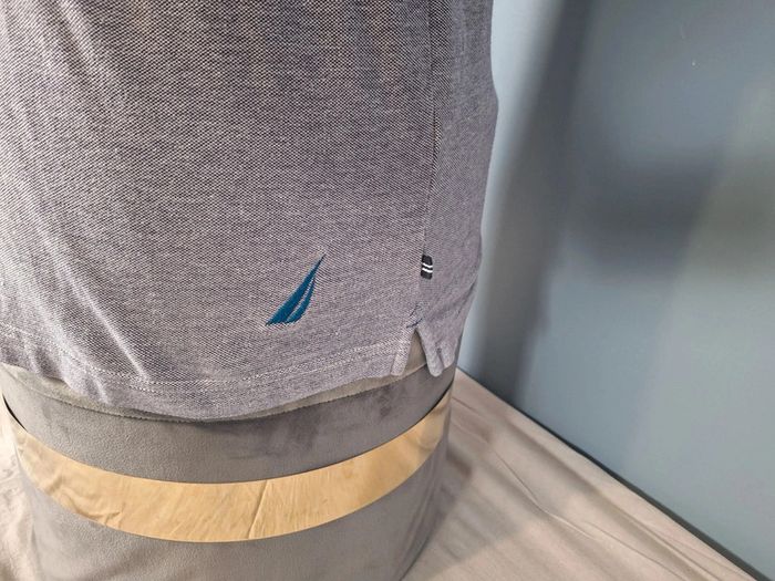 Polo manche courte nautica multicolore - taille M - homme brodé (461) - photo numéro 5