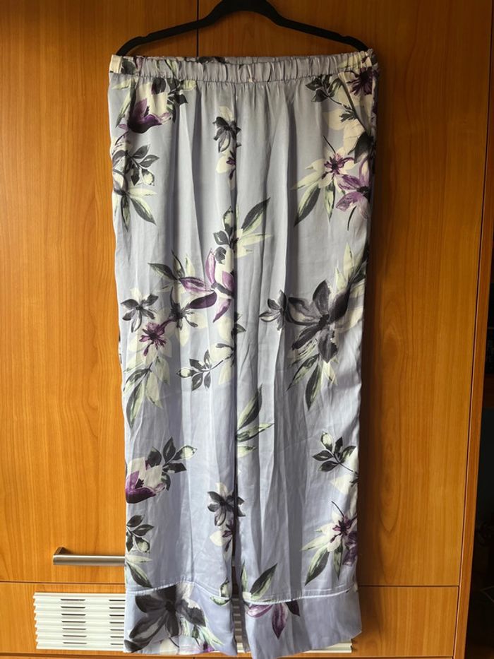 Pantalon fluide motif floral S