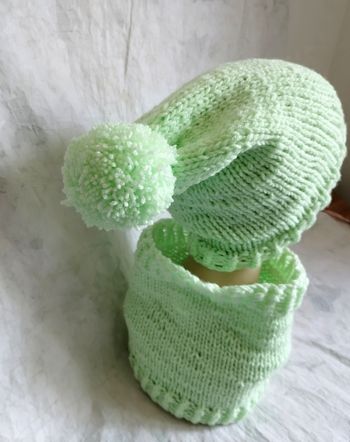 Ensemble bonnet col unisexe