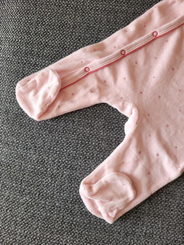 Pyjama fille 1 pièce velours 3 mois - photo numéro 5