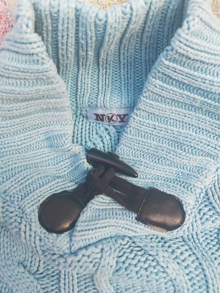Pull col chale bleu 5 ans - photo numéro 2