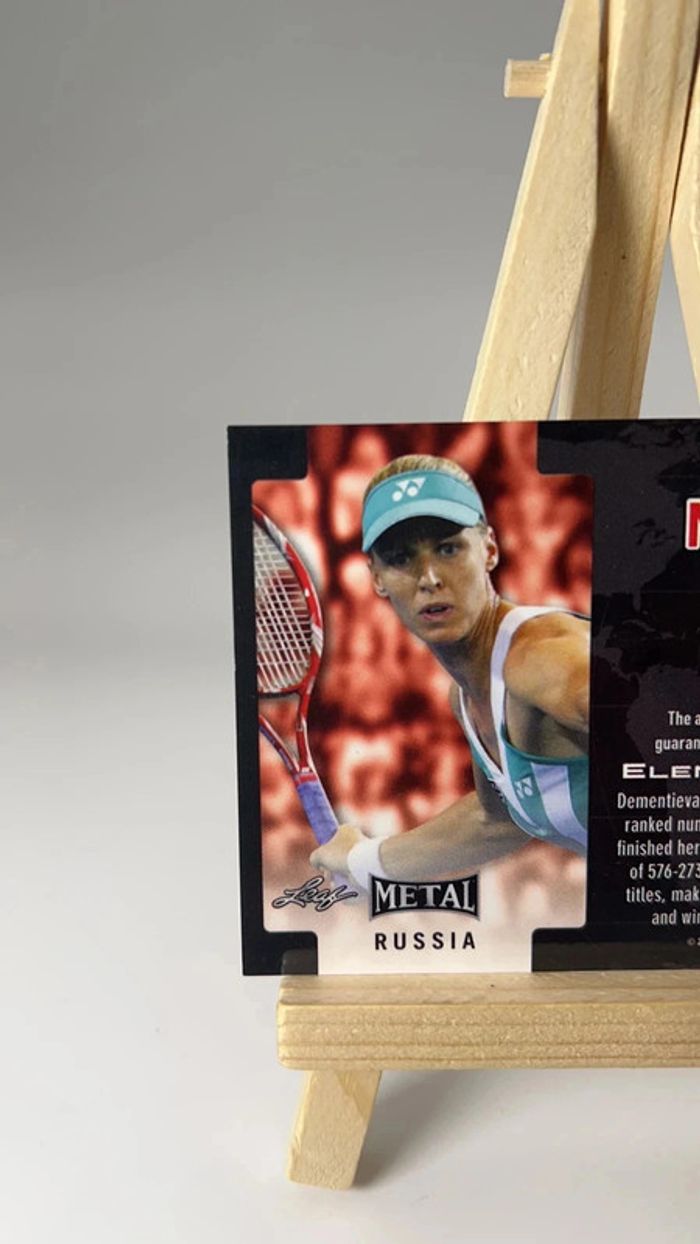2016 Leaf Metal Tennis National Pride #NPED1 Elena Dementieva voiture - photo numéro 5