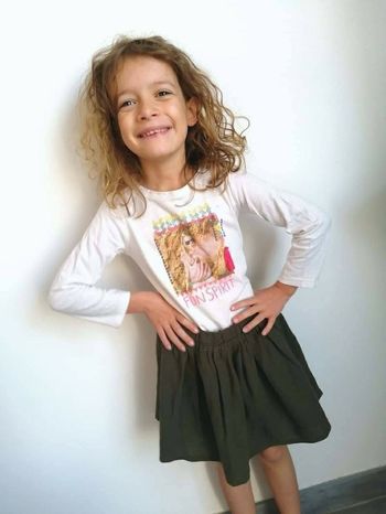5 ans fille ensemble t-shirt et jupe
