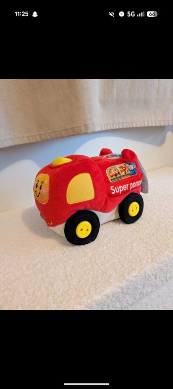🚒 Camion pompier peluche sonore