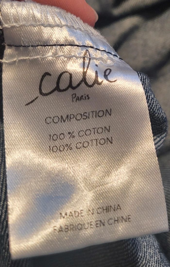 Robe en jean Calie Paris taille L (40/42) - Neuve - photo numéro 4