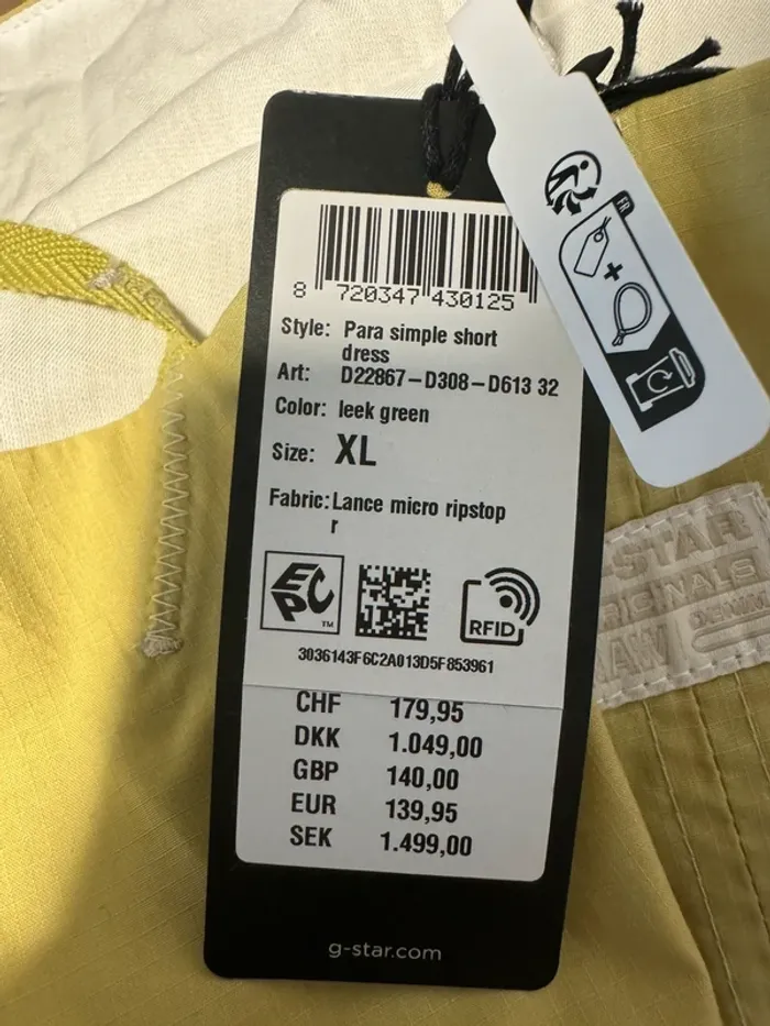 Robe G-Star XL leek green - photo numéro 8