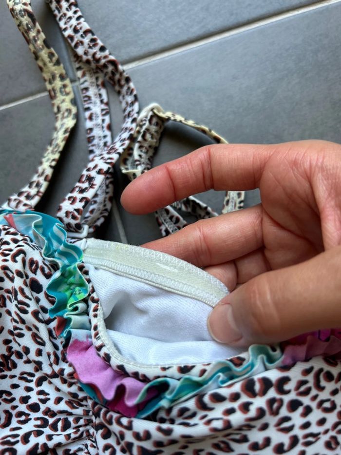 Ensemble maillot bain débardeur léopard et short femme - photo numéro 12