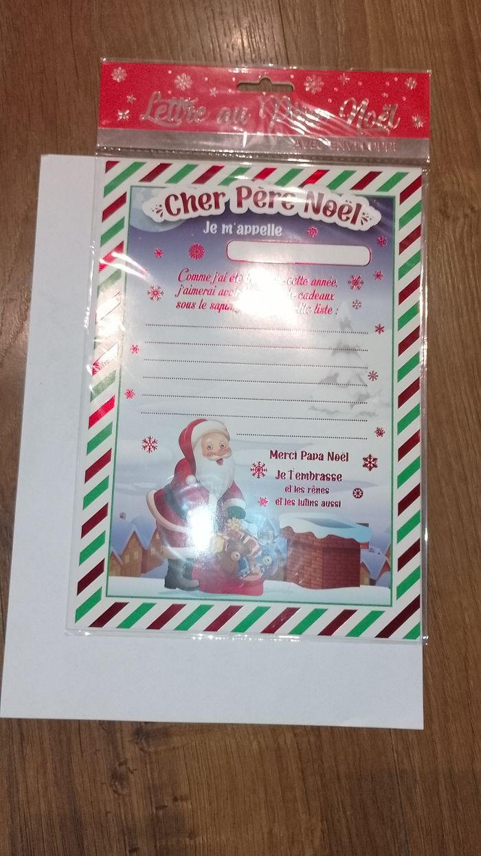 Lettre au Père Noël avec son enveloppe neuve - photo numéro 2