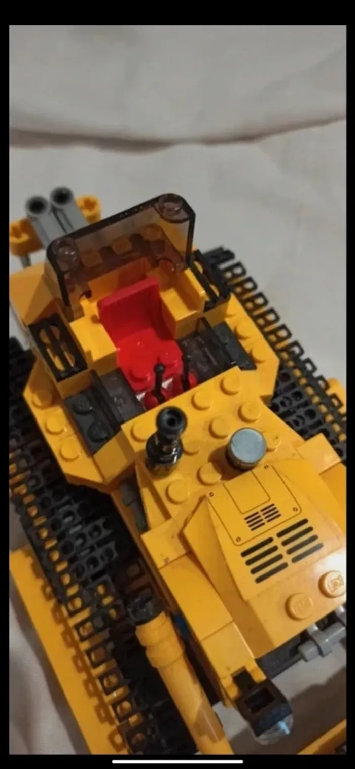 Engin véhicule bulldozer lego - photo numéro 9