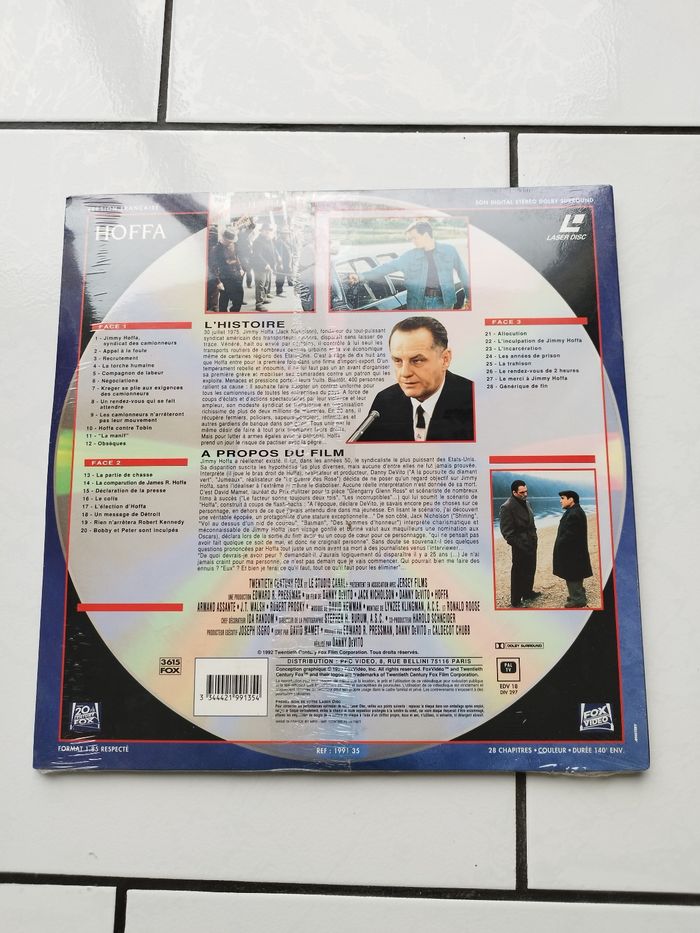 Laserdisc film Hoffa - photo numéro 2
