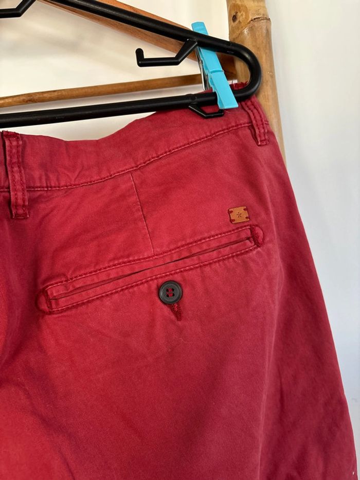 Pantalon chino rouge bordeaux Celio taille 48 - photo numéro 8