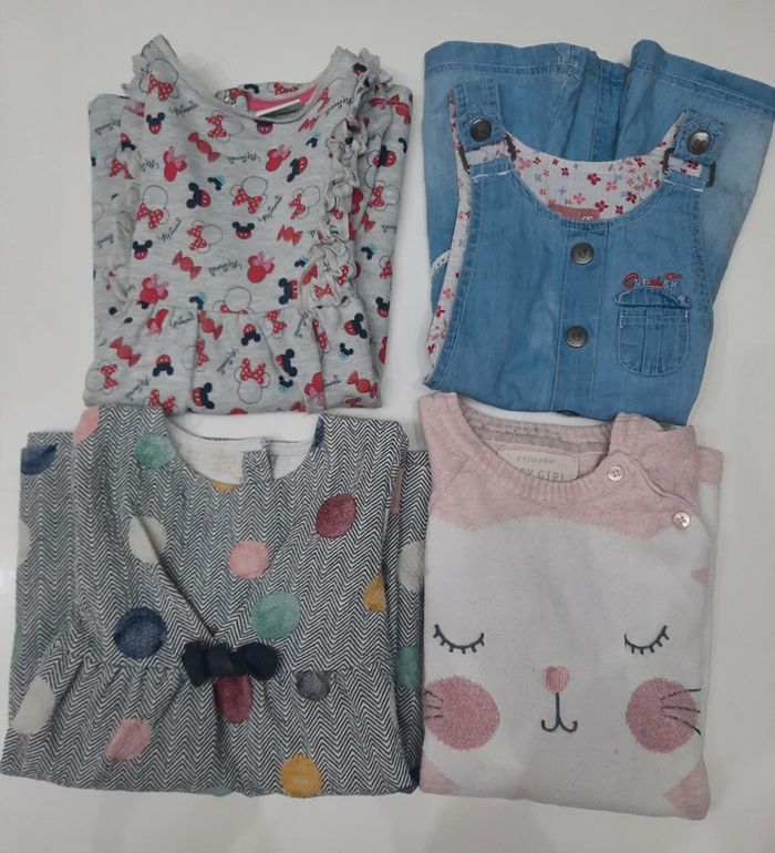Lot de 4 robes 18-24 mois