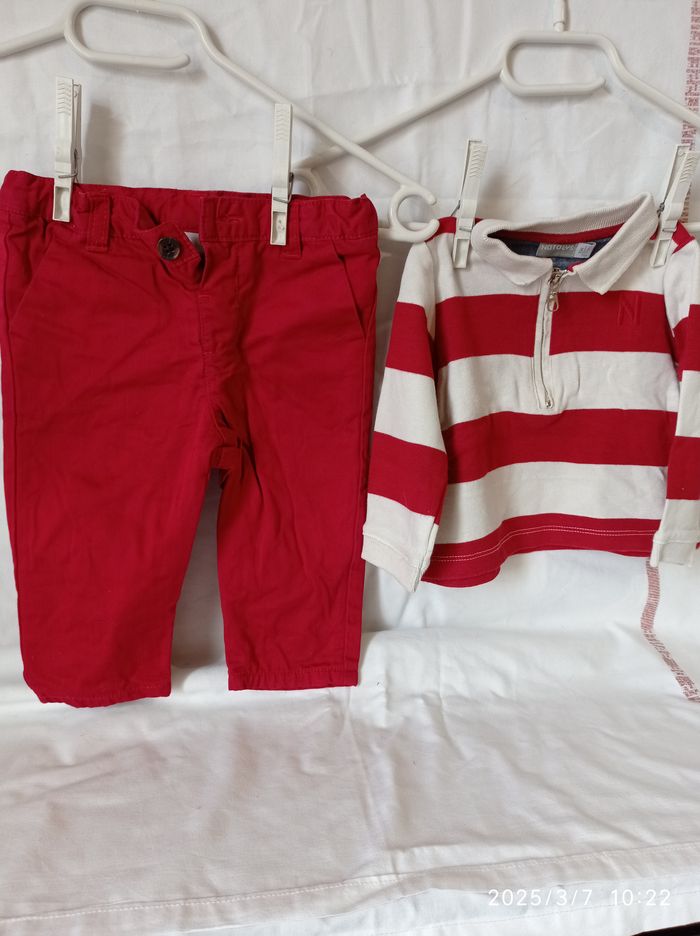 pantalon et haut de Natalys 6 mois ref 26 D3 - photo numéro 7