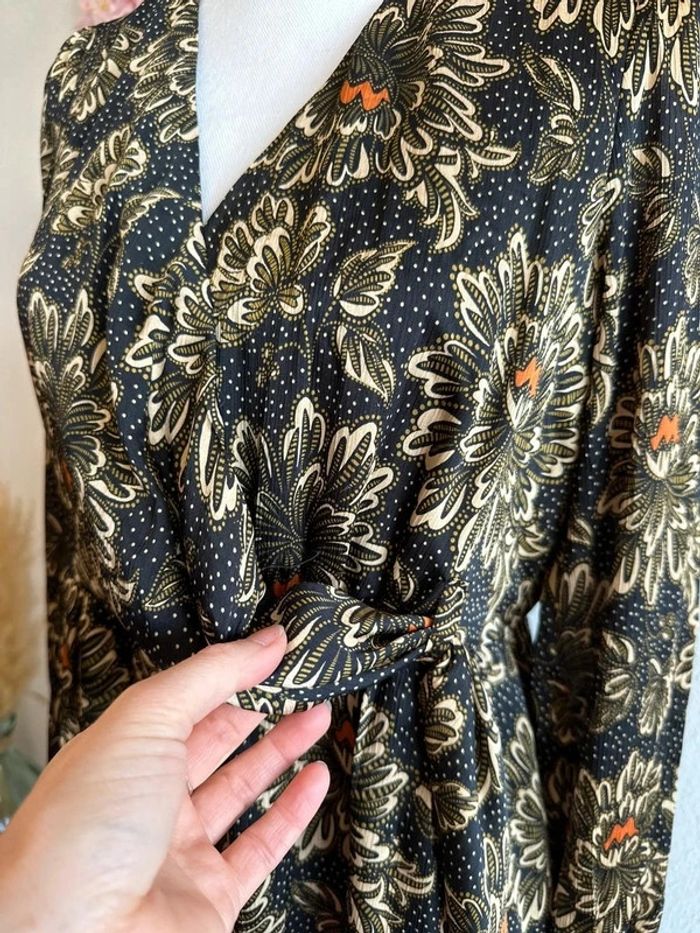 Robe midi à motifs fleuris colorés taille 36 - neuve Promod - photo numéro 8