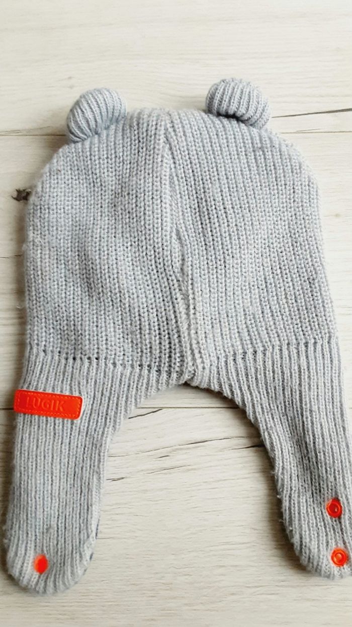 Vêtement garçon bonnet gris tête monstre Décathlon 41 - 51 cm - photo numéro 3