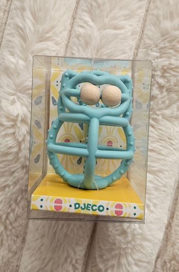 Anneau de dentition en silicone hibou  Djeco