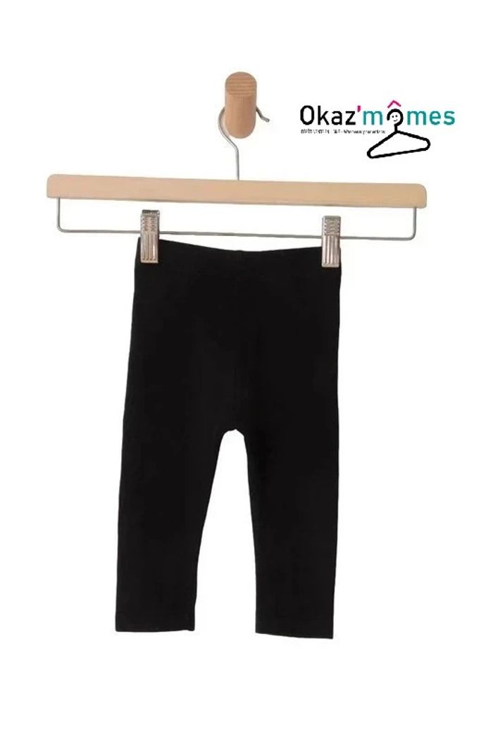 LOT de 4 leggings fille 12 mois (noir / rose / violet) - photo numéro 7