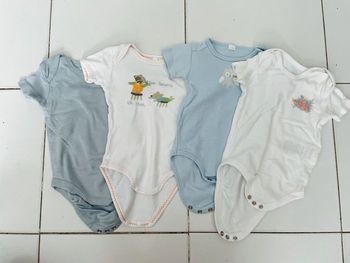 Lot de 4 bodies manches courtes