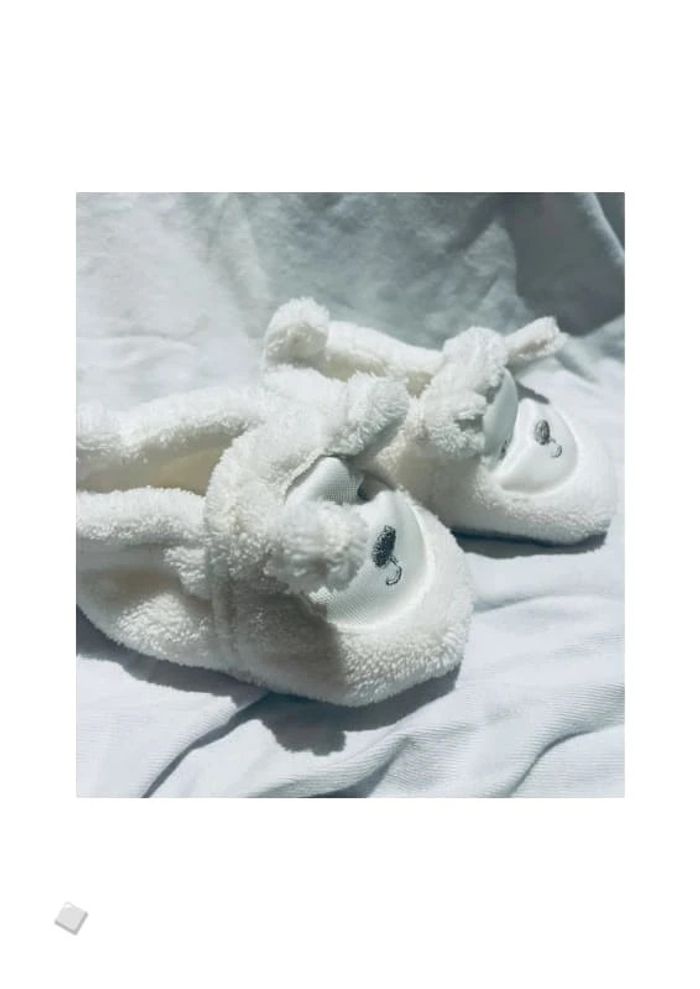 Chaussons mixtes blancs bébé petite souris pointure 16 - photo numéro 3