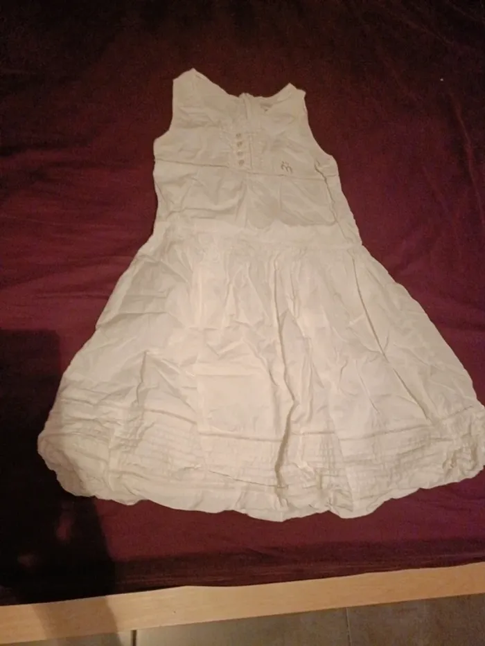 Robe Marèse 10 ans blanche