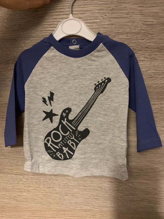 tee shirt manche longue guitare