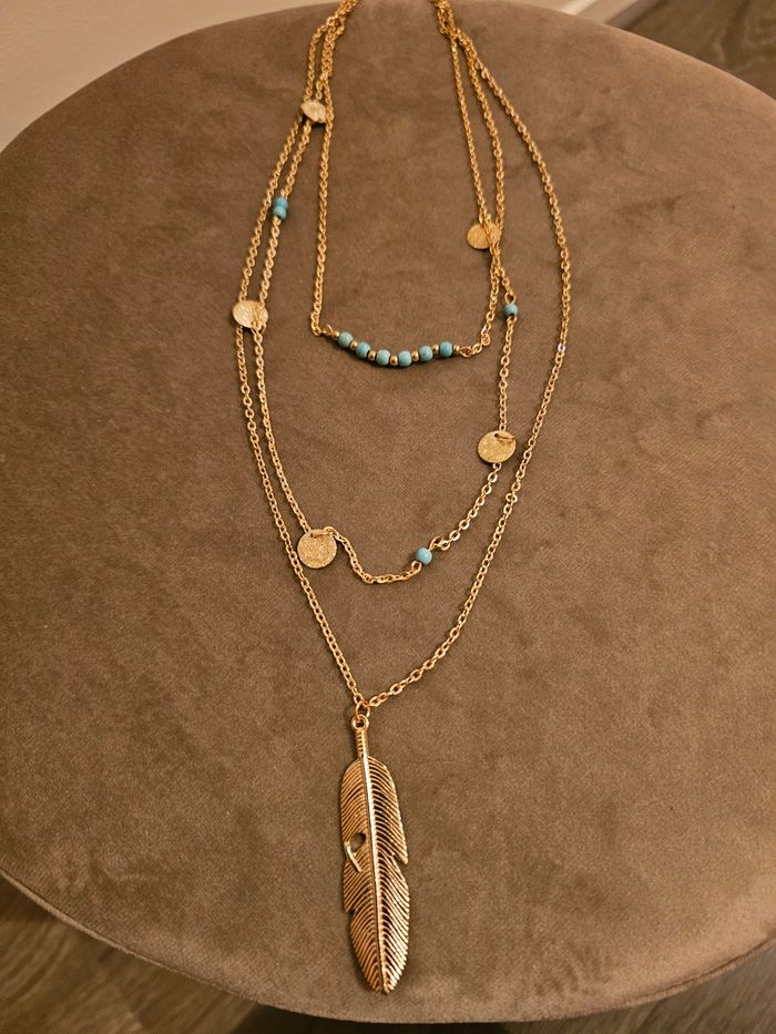 Collier triple acier inoxydable