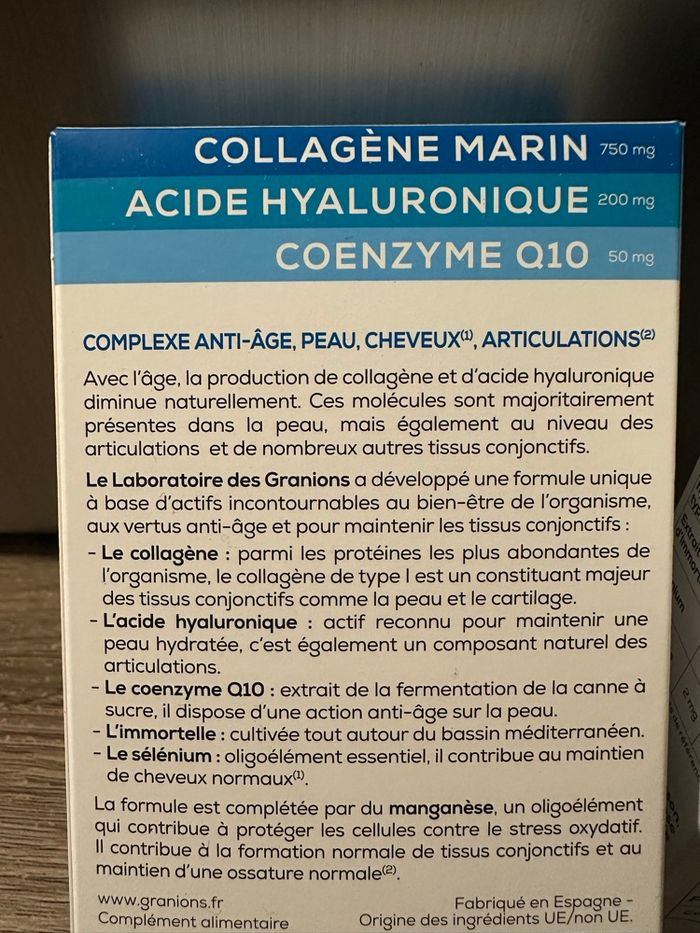 2 boîtes de collagène marin Granions - photo numéro 2