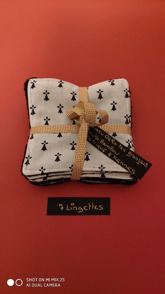 7 lingettes lavables , neuf..