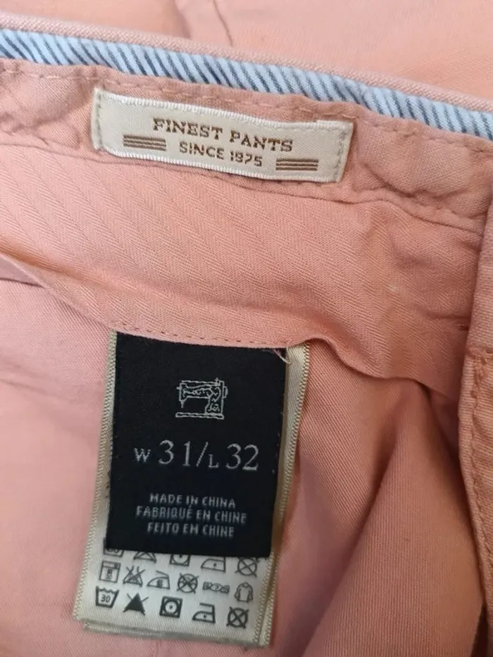 Pants Scotch & Soda coupe droite ,taille haute , lin et coton - photo numéro 12