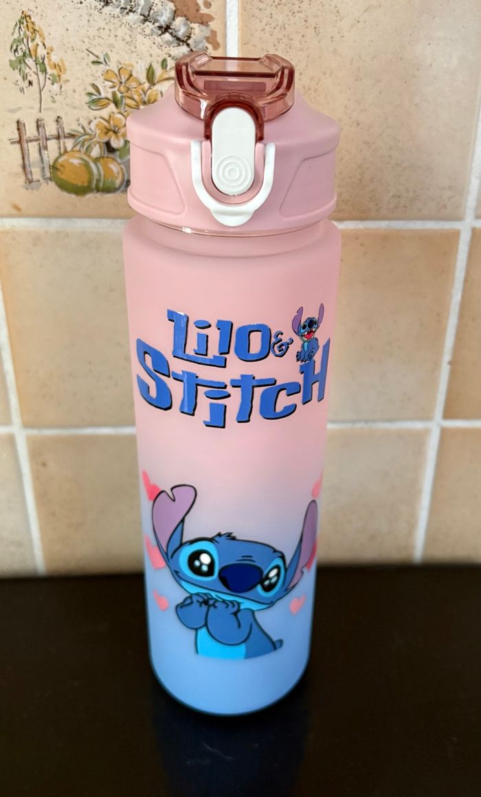 Gourde 750ml STITCH fermeture facile et pratique 8 différentes couleurs Neuves - photo numéro 6