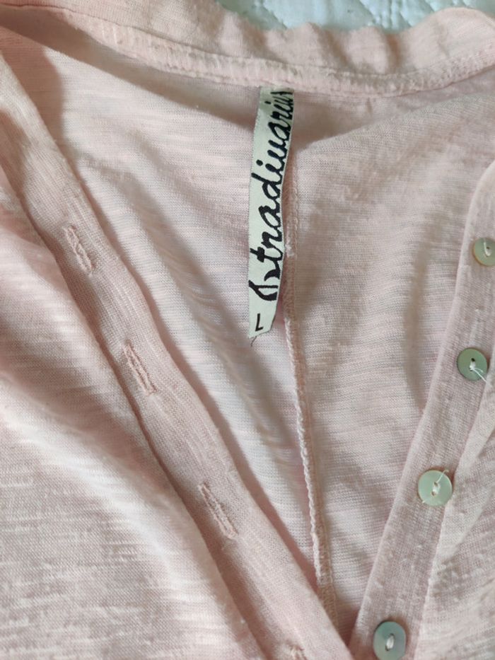 T-shirt rose pâle transparent - photo numéro 2