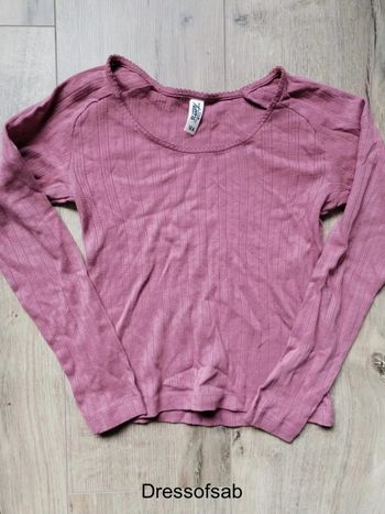 Tee-shirt Cropped  Fille Tape a l'oeil