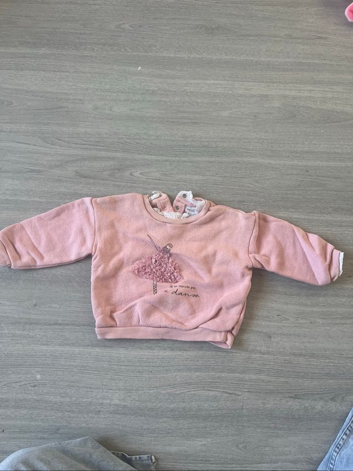 Pull rose petit danseuse