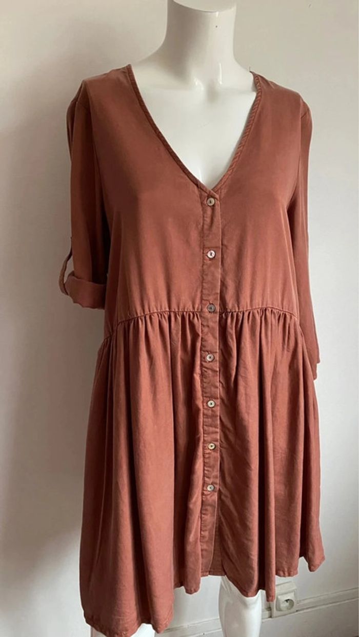Robe Vero Moda vieux rose automnale taille S ample