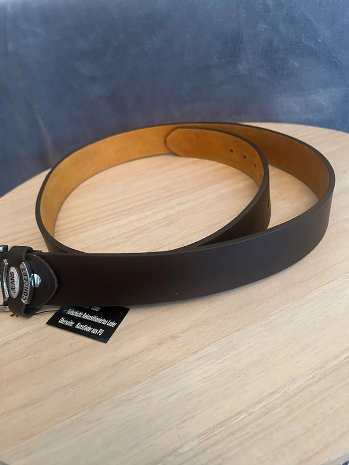 Ceinture véritable cuir 115cm neuve avec étiquette - photo numéro 2