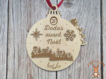 Décompte de noël 10cm