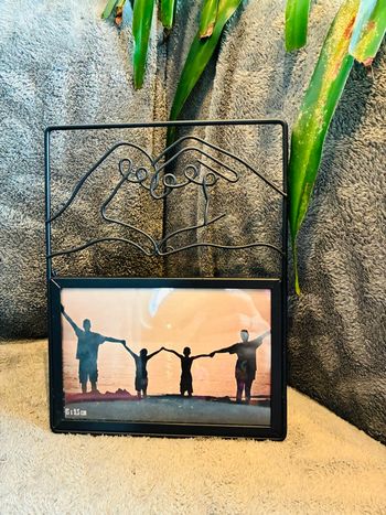 Cadre photo métal noir