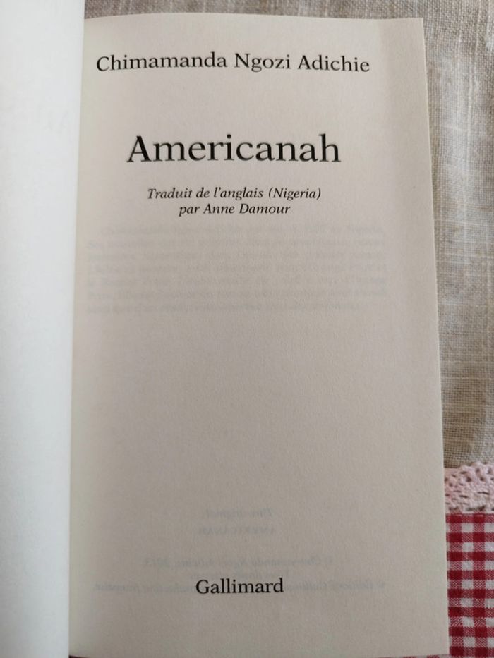 Americanah. Chimamanda Ngozi Adichie. Neuf - photo numéro 3