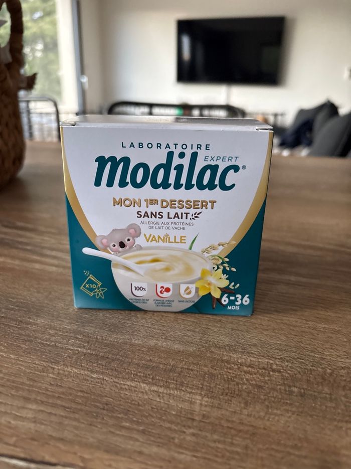 Modilac 1er dessert sans lait goût vanille