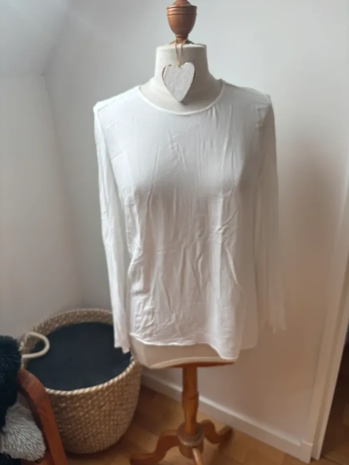 🤍 Blouse blanche MAJE - Taille 3 (équivalent 40) 🤍 - photo numéro 2